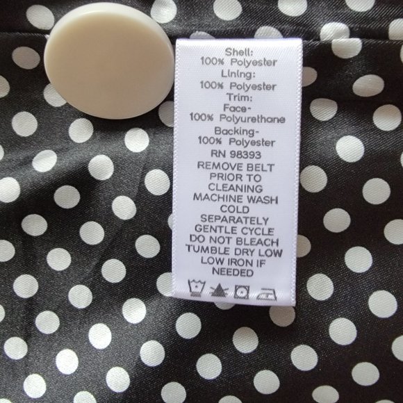 Dennis Basso Women's Trench Coat / Rain Coat B&W Lined Extra Small (NWOT) (EC) - Picture 5 of 6